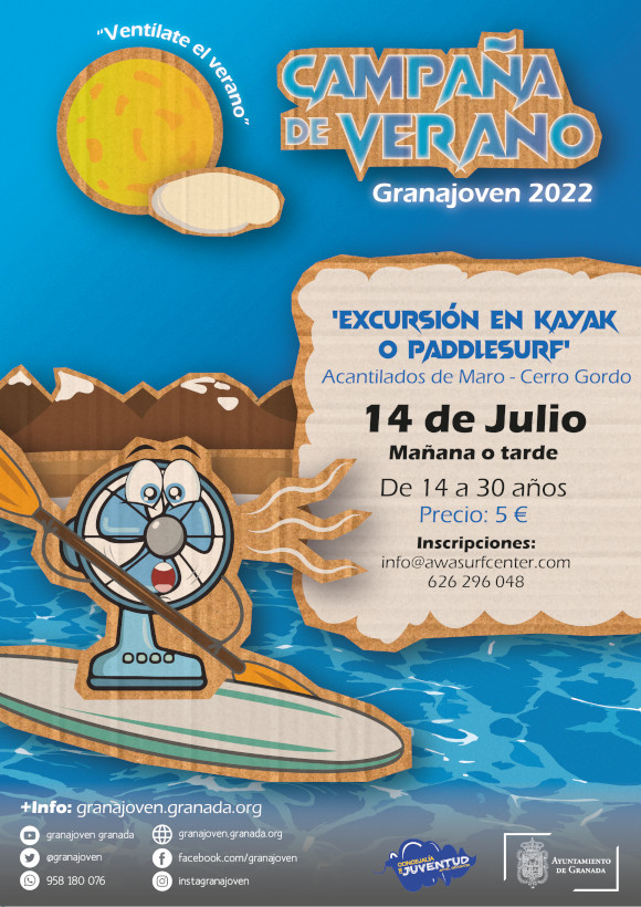 Ventlate el Verano. EXCURSIN EN KAYAK O PADDELSURF